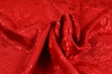 Satin Jacquard rouge