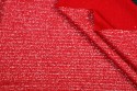 Tricot rouge lurex