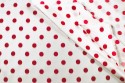 Satin pois rouges