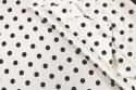 Satin pois noirs